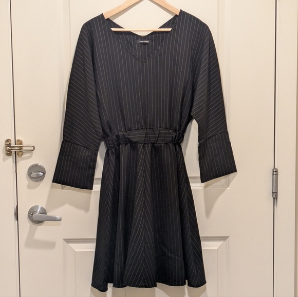 EUC 2018 Codes Combine Korea S Pinstripe Dress - SEE SIZE NOTES - Picture 1 of 5